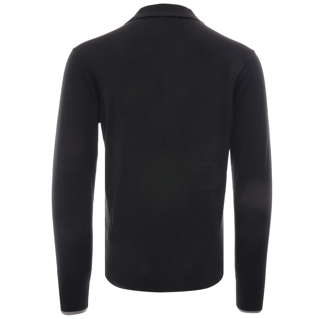 Nicolson Long Sleeve Knitted Cardigan - Black