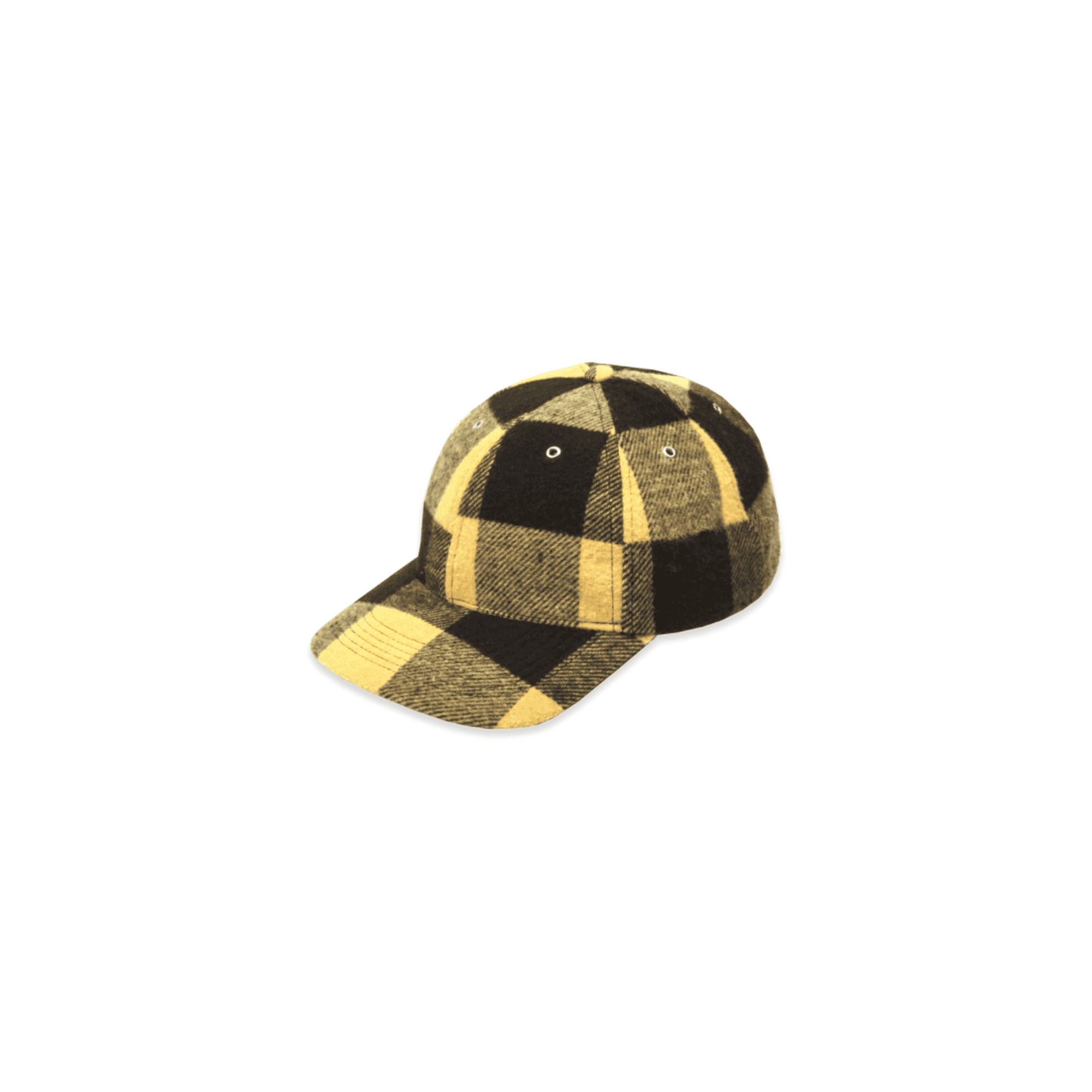 Wool Baseball Cap - Black/Yellow