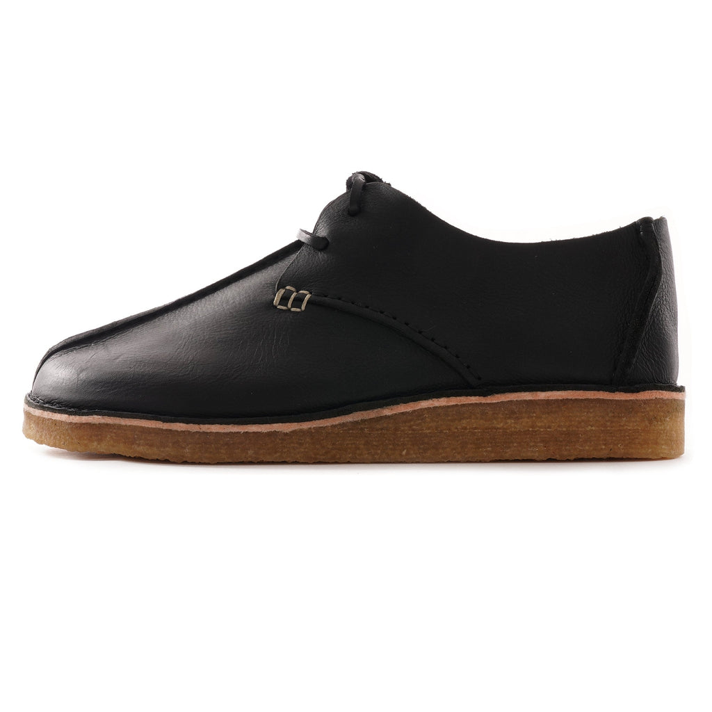 Caden Centre Seam Leather Shoes - Black