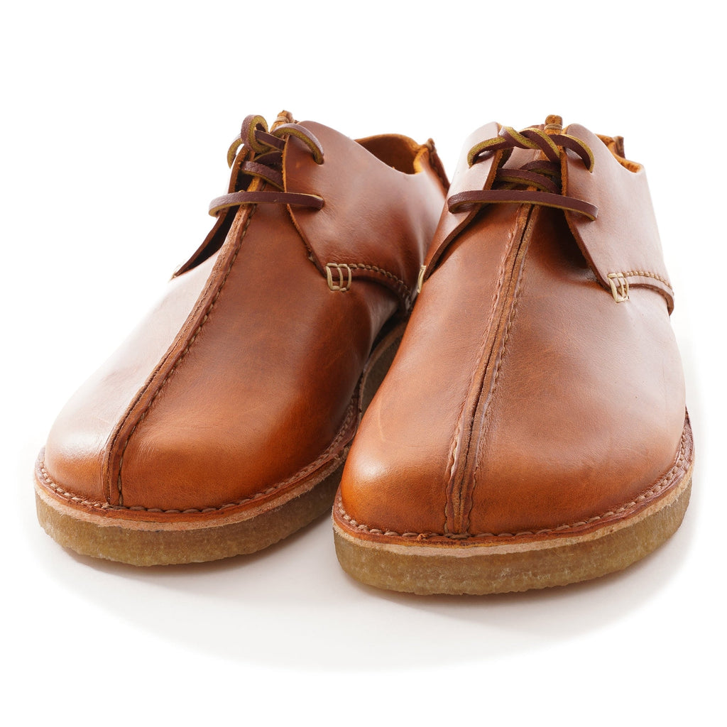 Caden Centre Seam Leather Shoes - Apricot