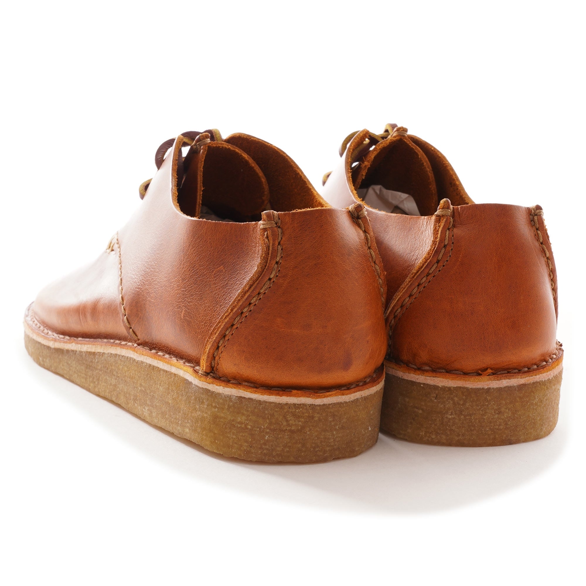 Caden Centre Seam Leather Shoes - Apricot