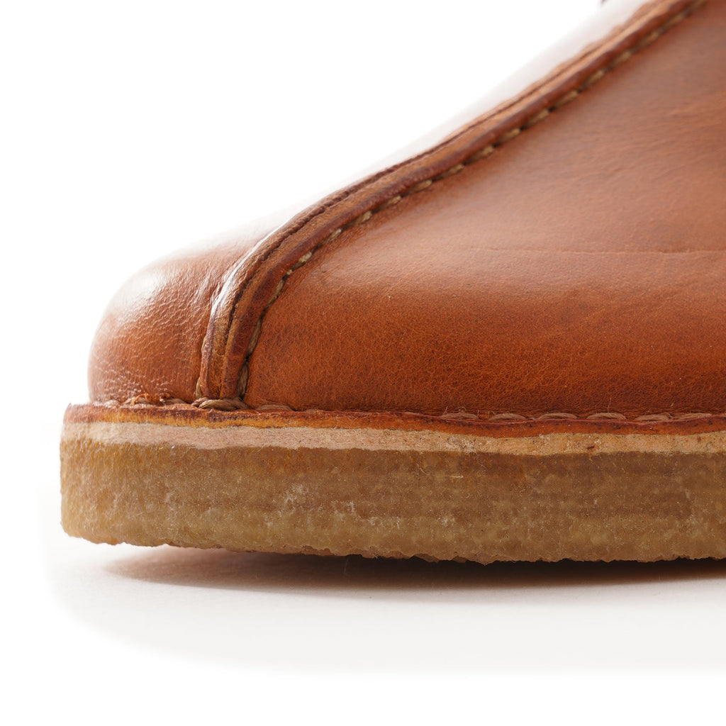 Caden Centre Seam Leather Shoes - Apricot