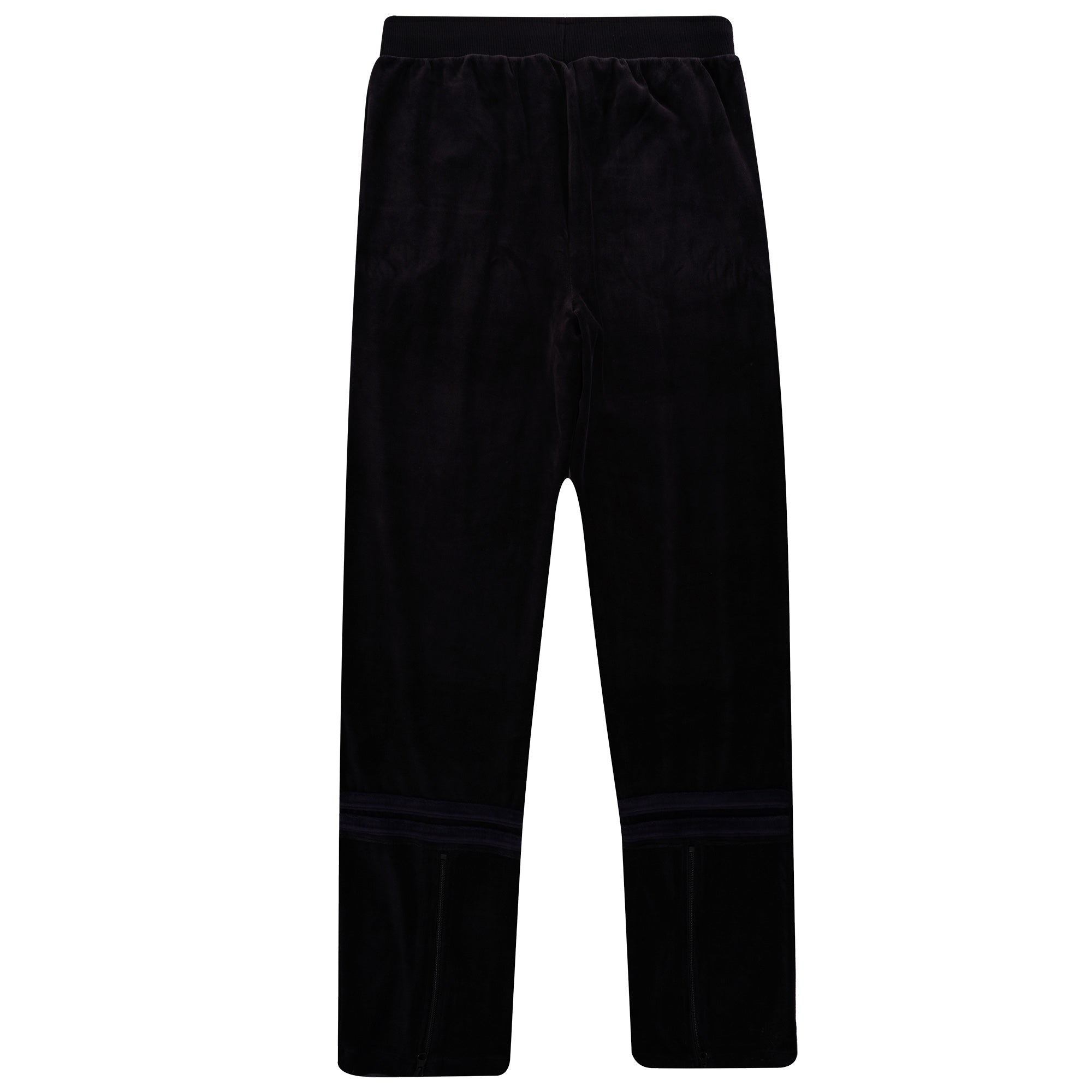 Orion Velour Track Pants - Black/Navy