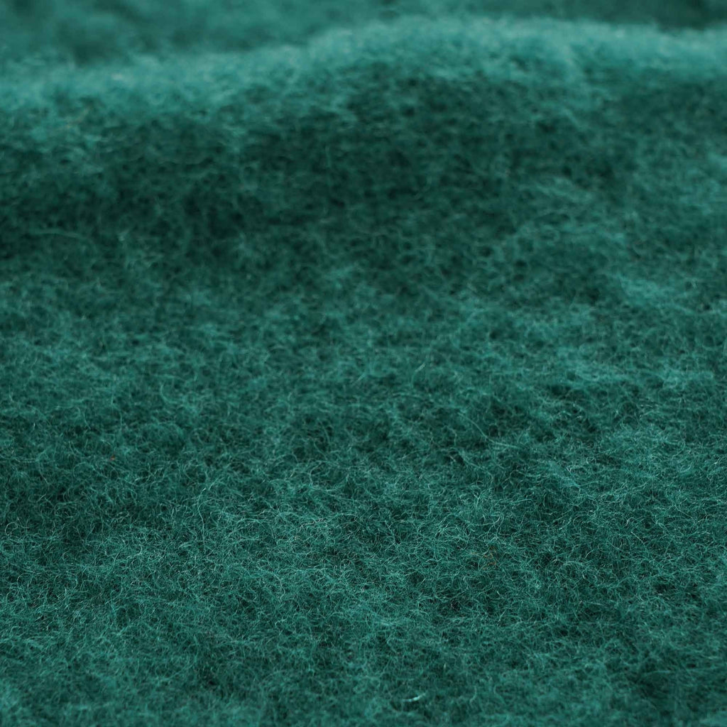 Suedehead Brushed Lambswool Crew Neck Knitted Jumper - Green