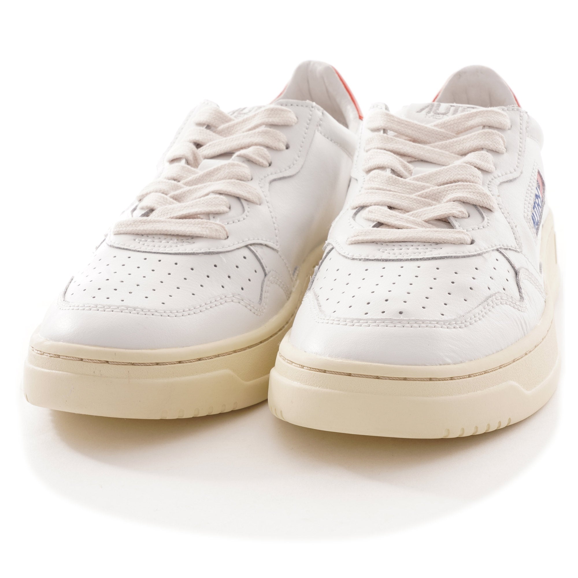 Action Shoes Low All Leather - White/Orange