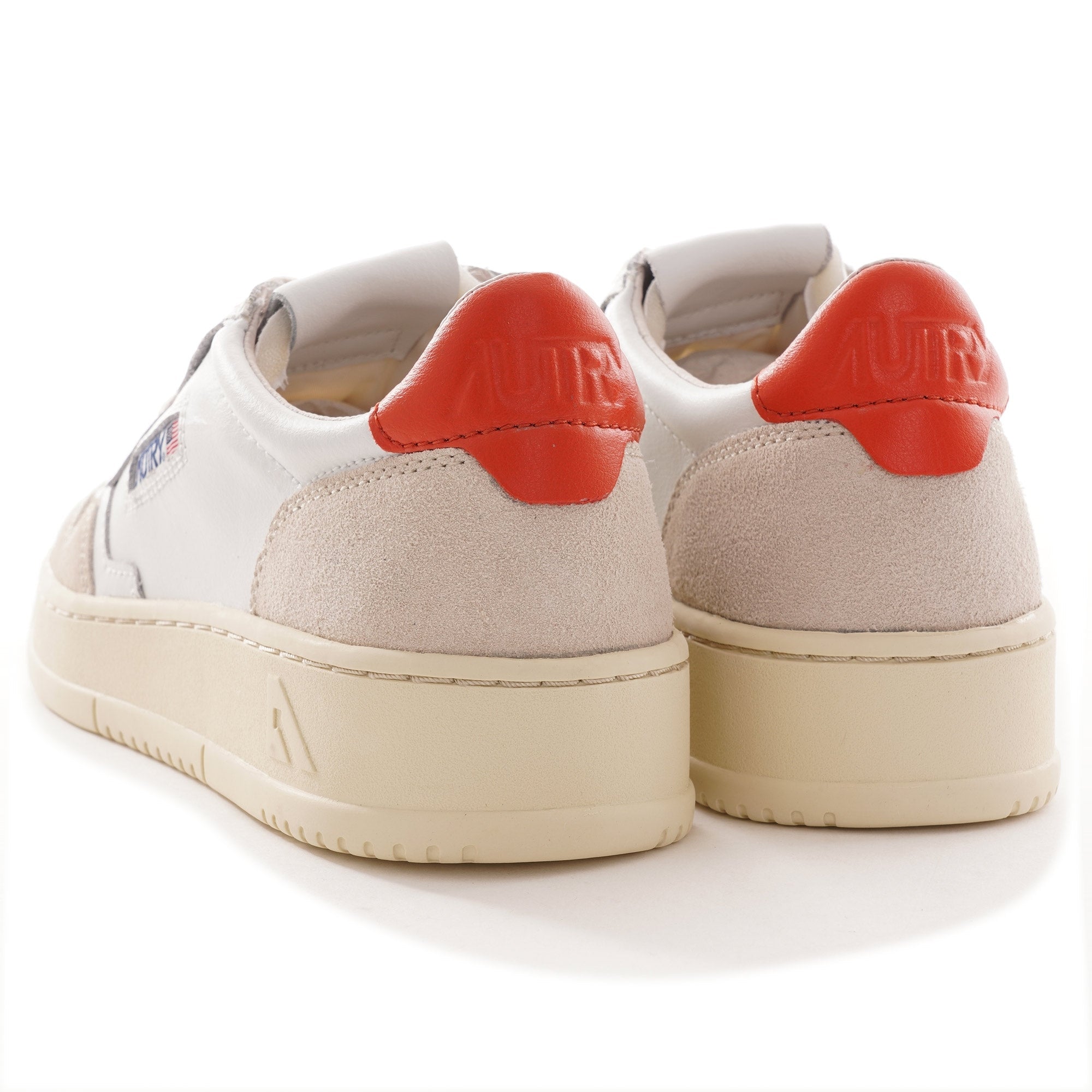 Medalist Low Leather/Suede - White/Orange