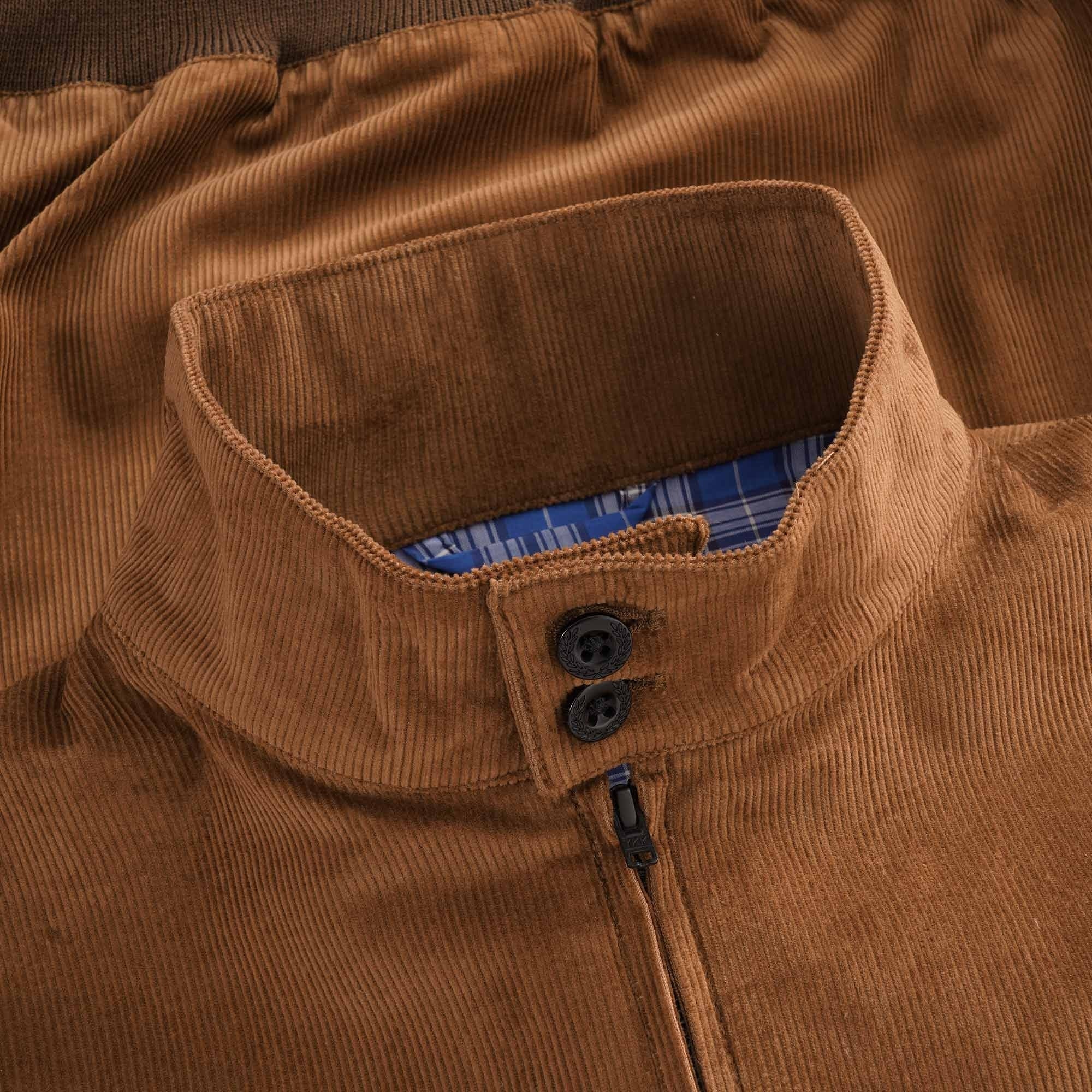 Fred Perry Velvet Corduroy Jacket | Whiskey | J2847-N96 – Dandy Fellow