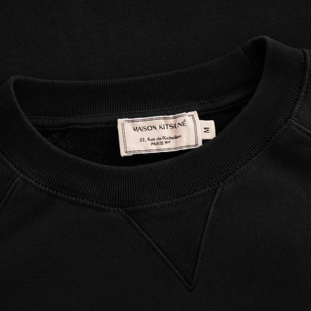 Maison Kitsune Fox Head Patch Sweatshirt - Black