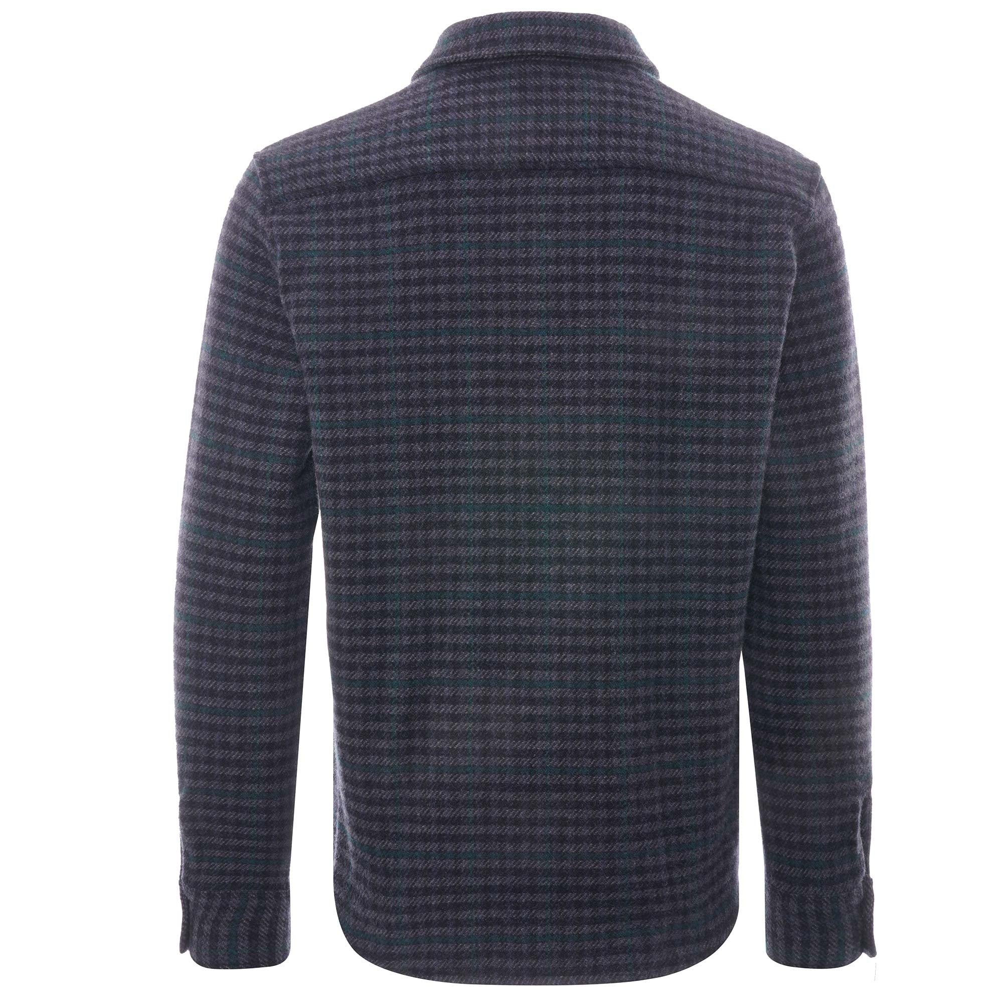A.P.C. Trek Recycled Check Overshirt - Dark Navy