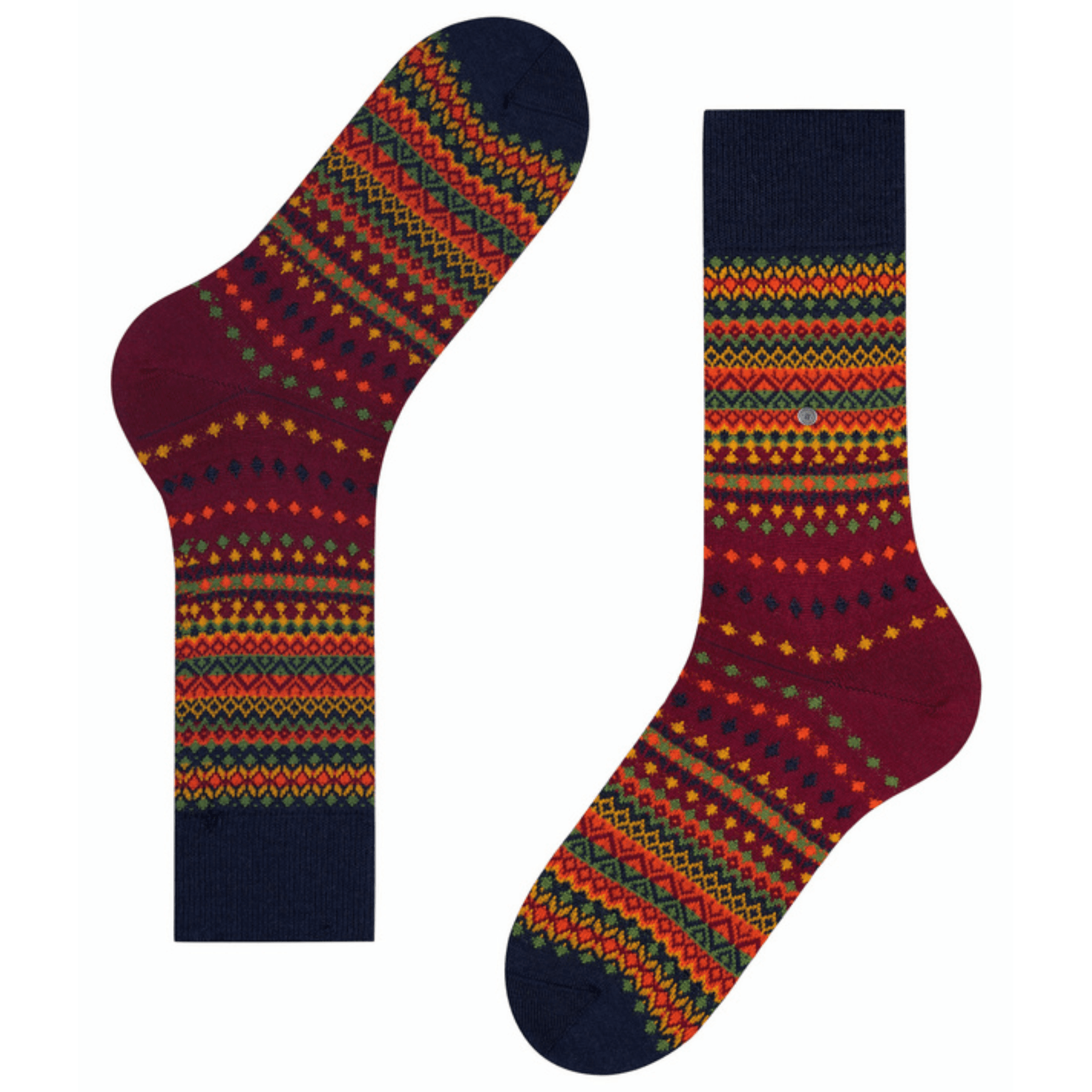 Burlington Socks Ancient Fair Isle Men Socks - Marine
