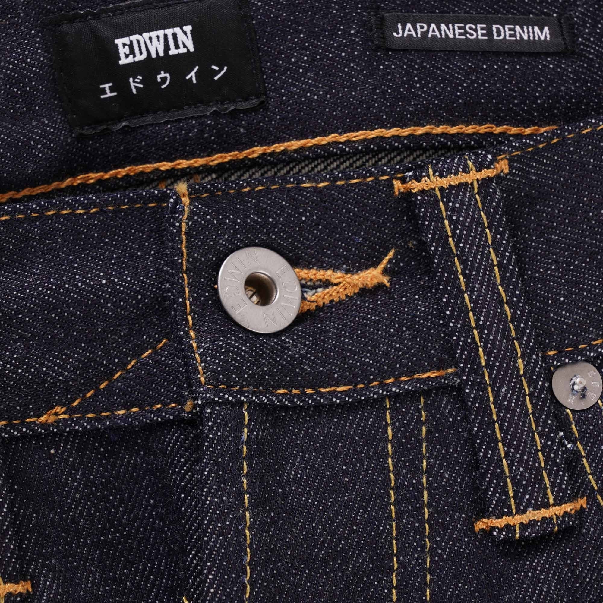 Edwin ED-55 Regular Tapered Jeans - Red Listed Selvedge - Unwashed