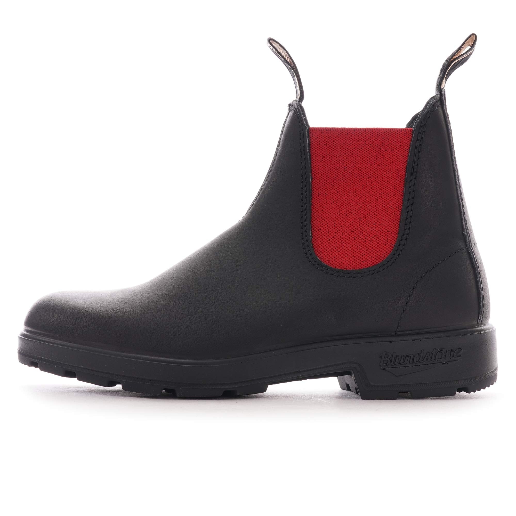 Blundstone 508 Leather Chelsea Boots - Black/Red