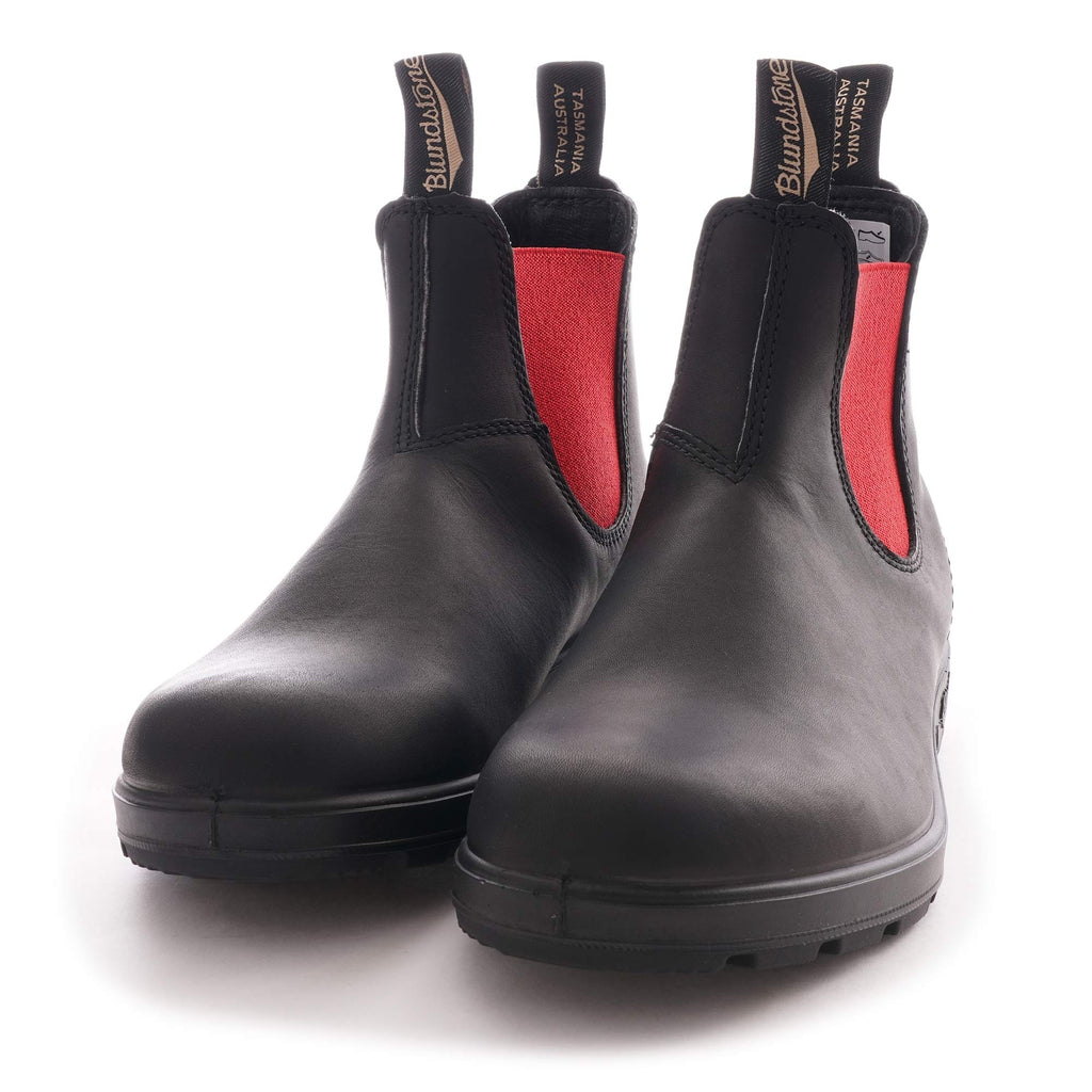Blundstone 508 Leather Chelsea Boots - Black/Red
