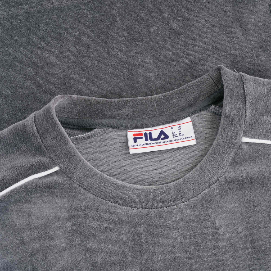 Fila Vintage 110 Velour Hector T-Shirt - Castle Rock