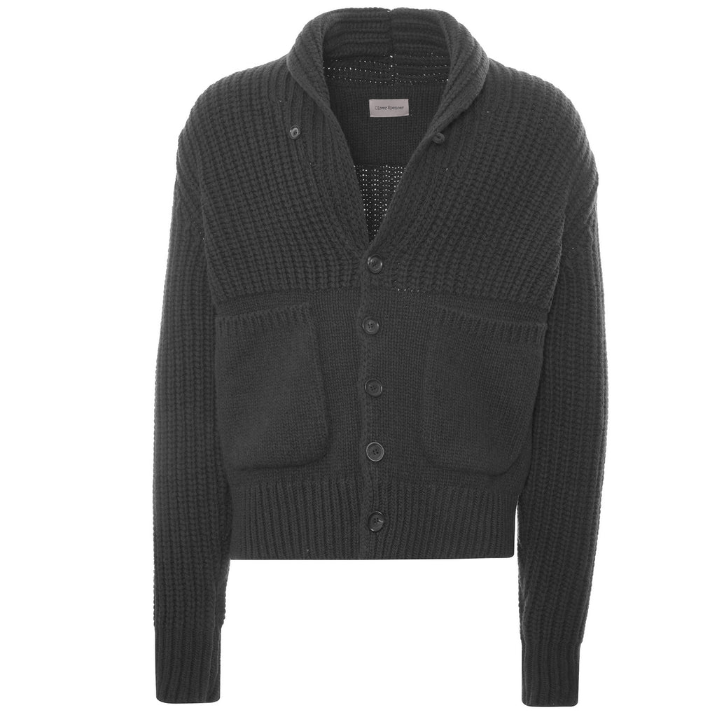 Oliver Spencer Orkney Cardigan - Charcoal