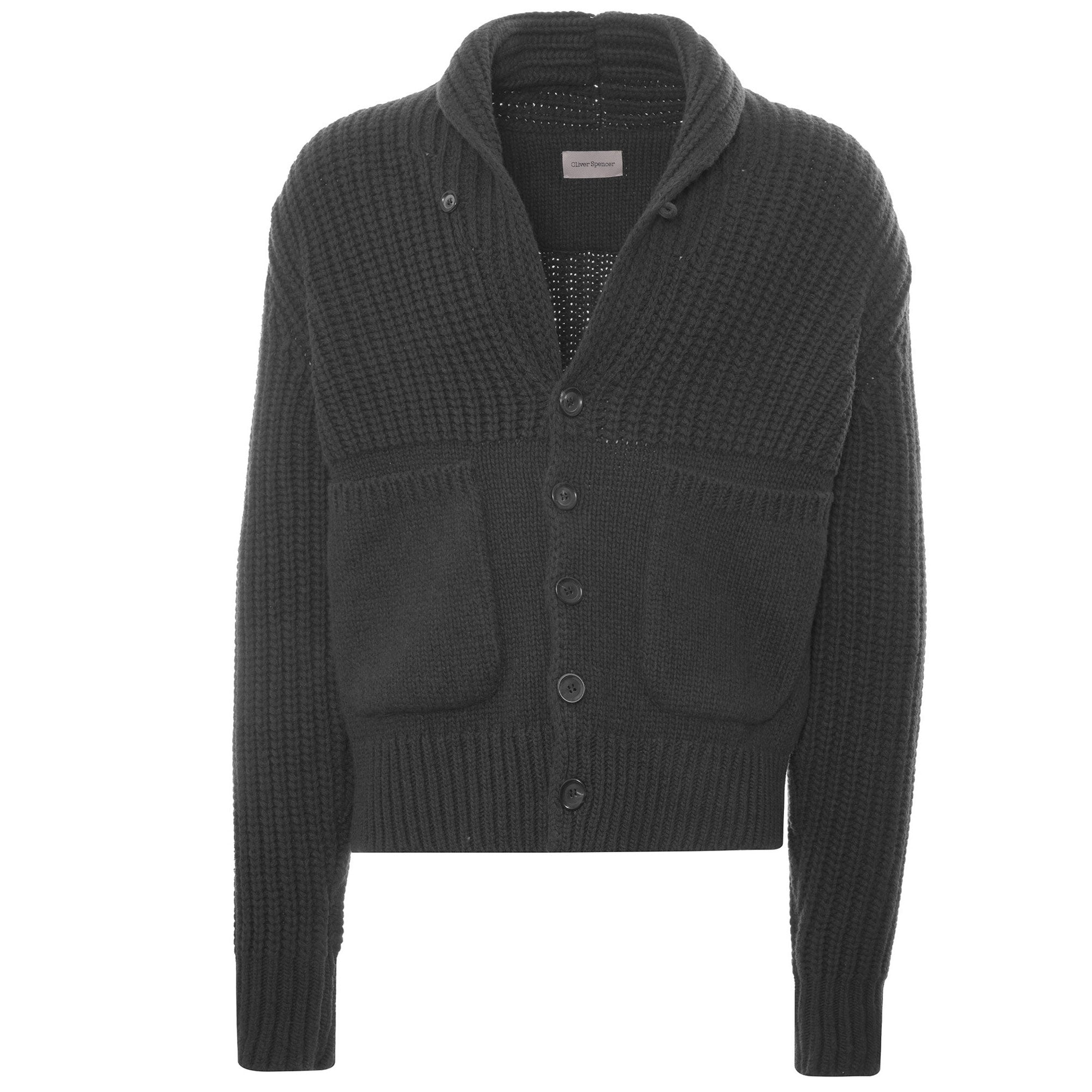 Oliver Spencer Orkney Cardigan - Charcoal