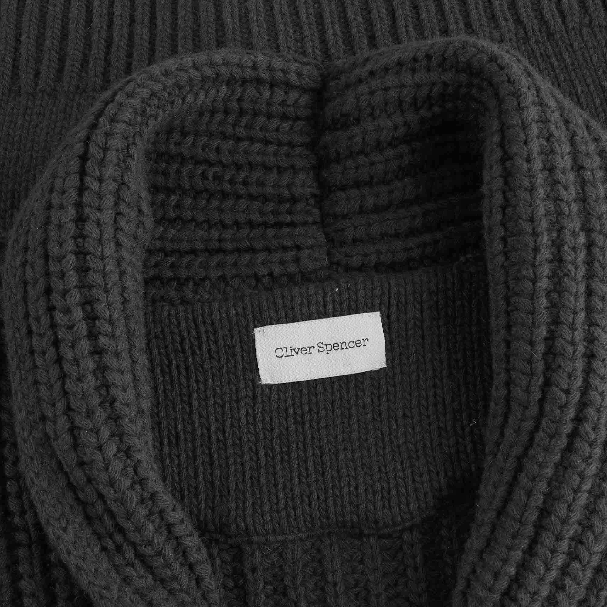 Oliver Spencer Orkney Cardigan - Charcoal