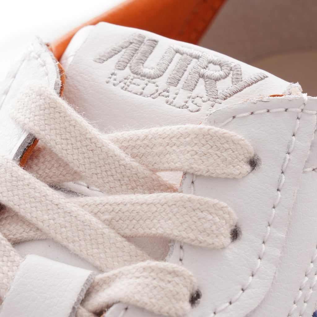 Autry Medalist Low - White/Orange