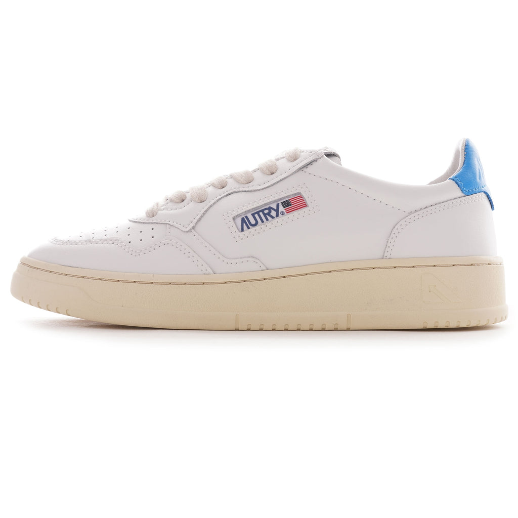 Autry Medalist Low - White/Light Blue