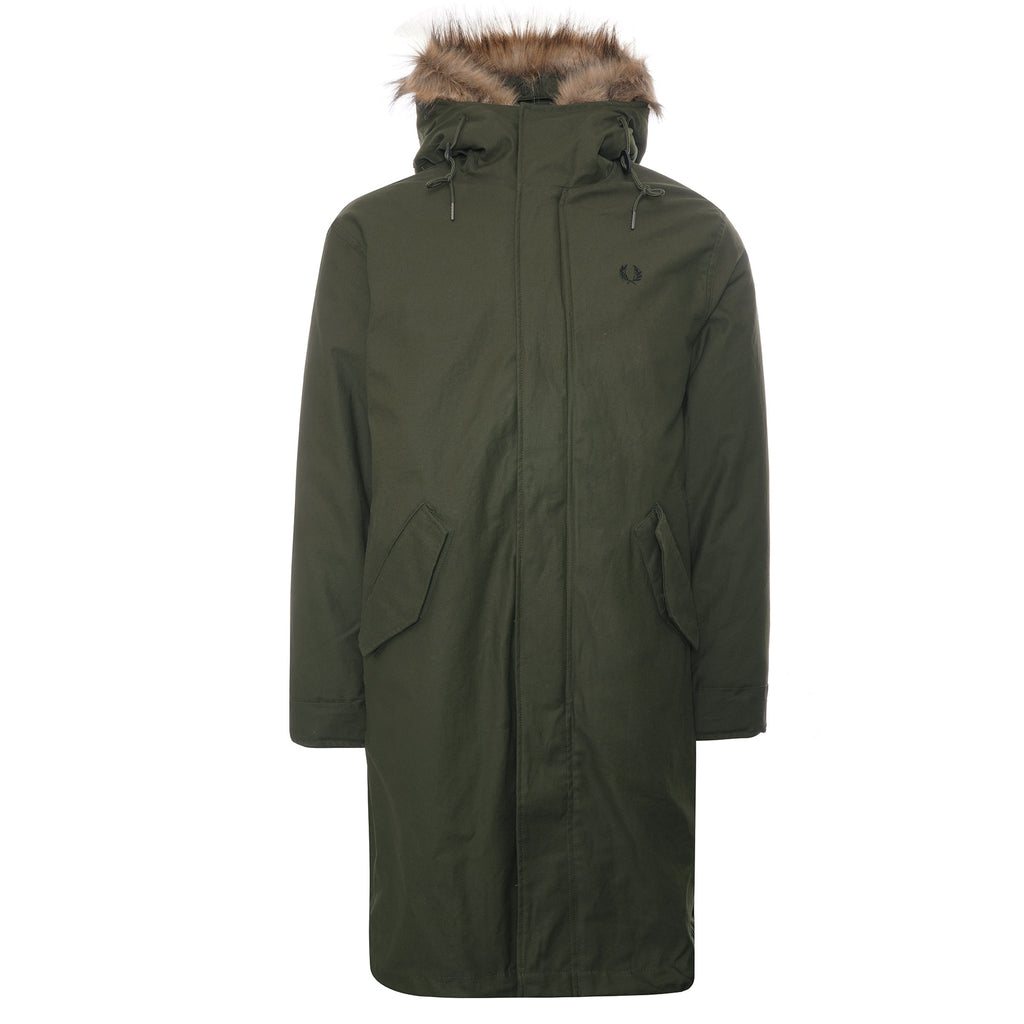 Fred Perry Zip-In Liner Parka - Hunting Green
