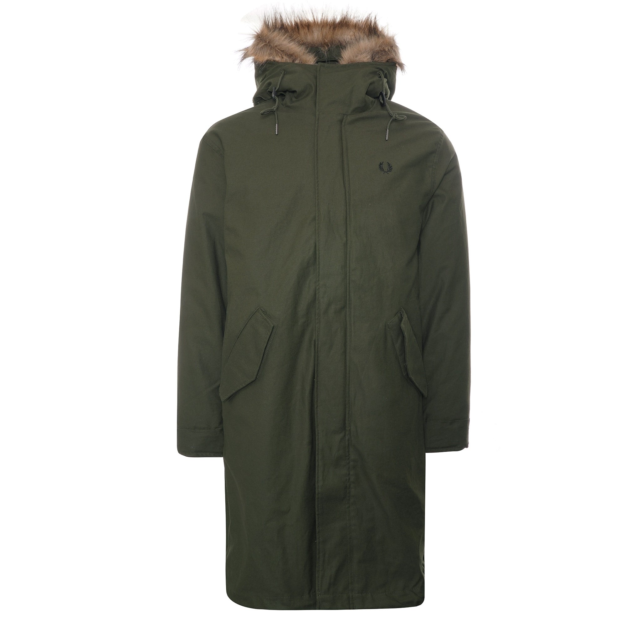Fred Perry Zip-In Liner Parka - Hunting Green