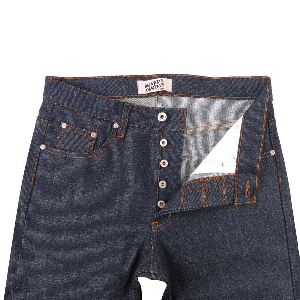 Naked and Famous Denim Easy Guy Dirty Fade Selvedge Jeans - Indigo
