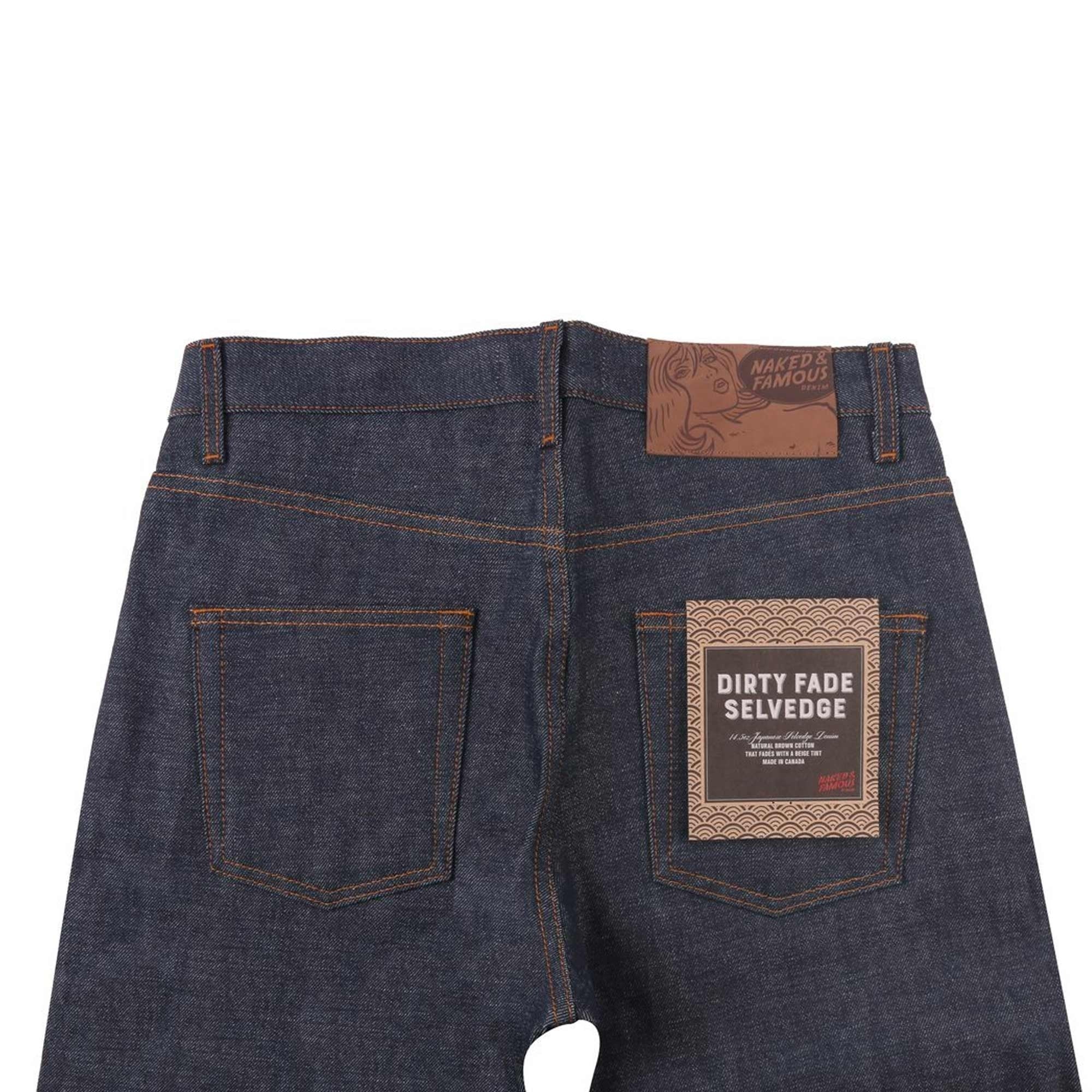 Naked and Famous Denim Easy Guy Dirty Fade Selvedge Jeans - Indigo