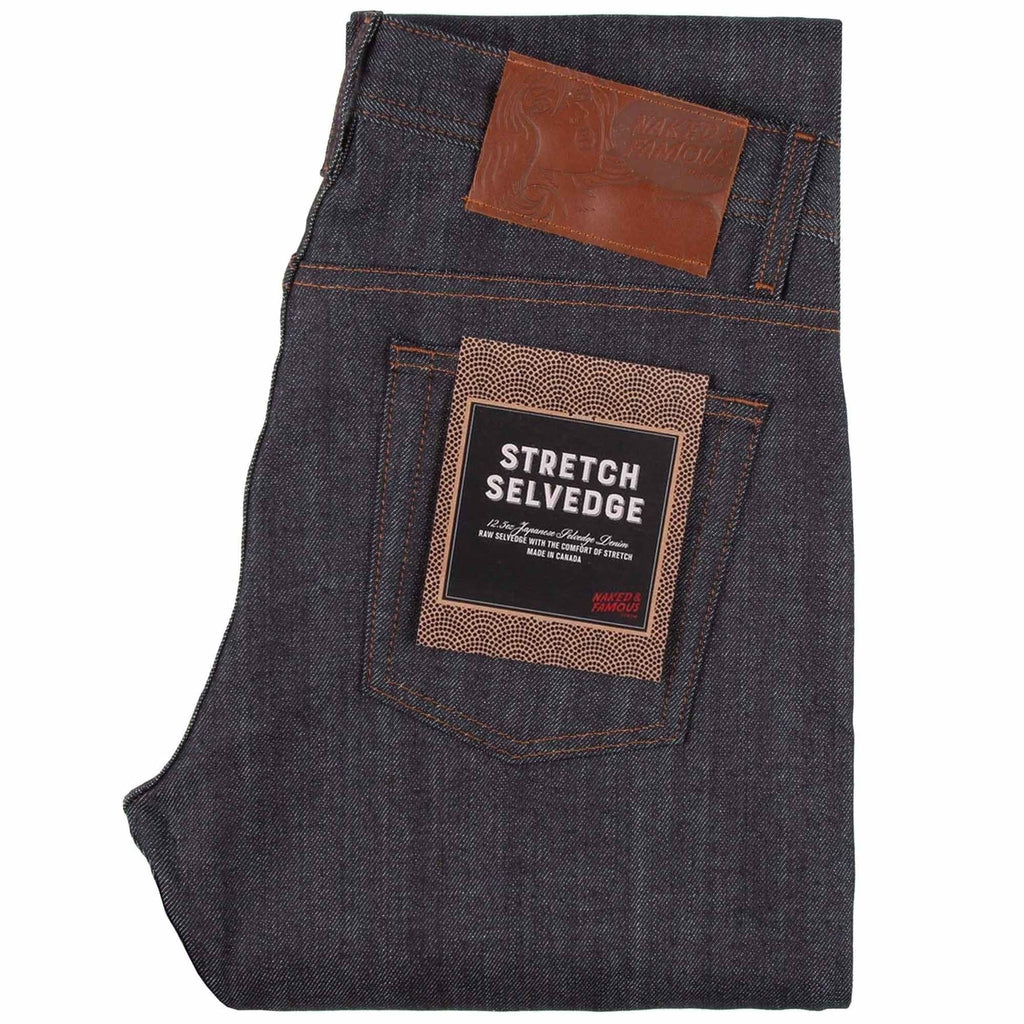Naked and Famous Denim Weird Guy Stretch Selvedge - Indigo