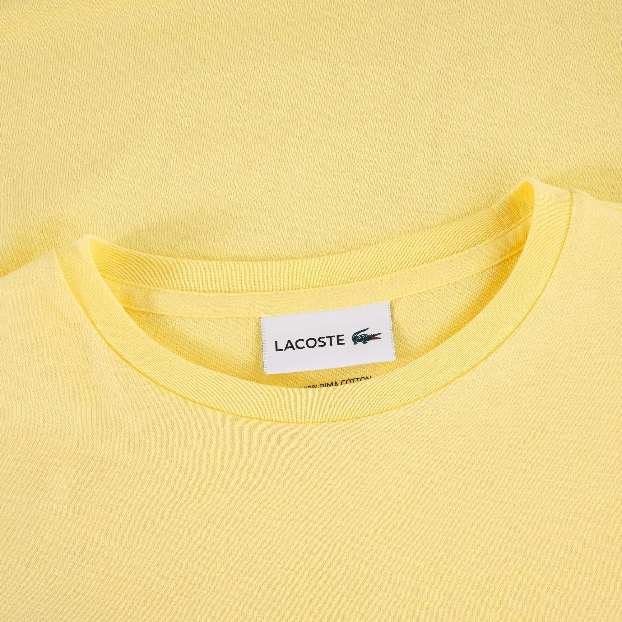 Lacoste Pima Cotton Jersey T-Shirt - Yellow