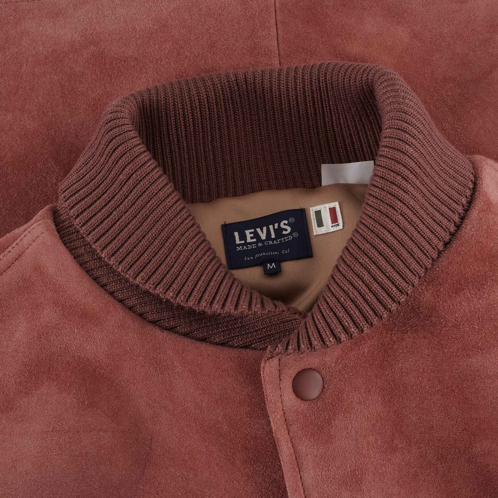 Levis® Made and Crafted® Suede Sports Bomber Jacket - Copper