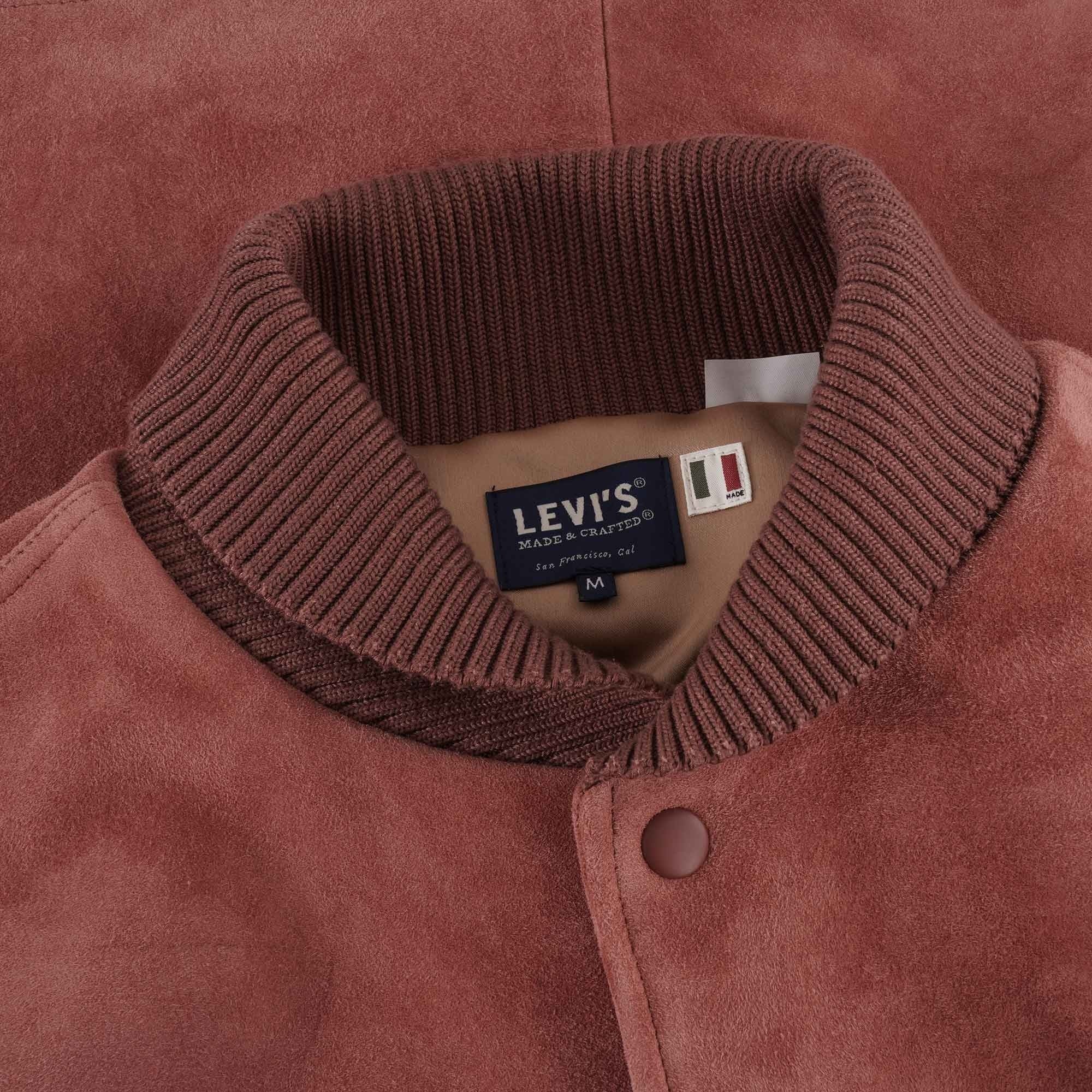 Levis® Made and Crafted® Suede Sports Bomber Jacket - Copper