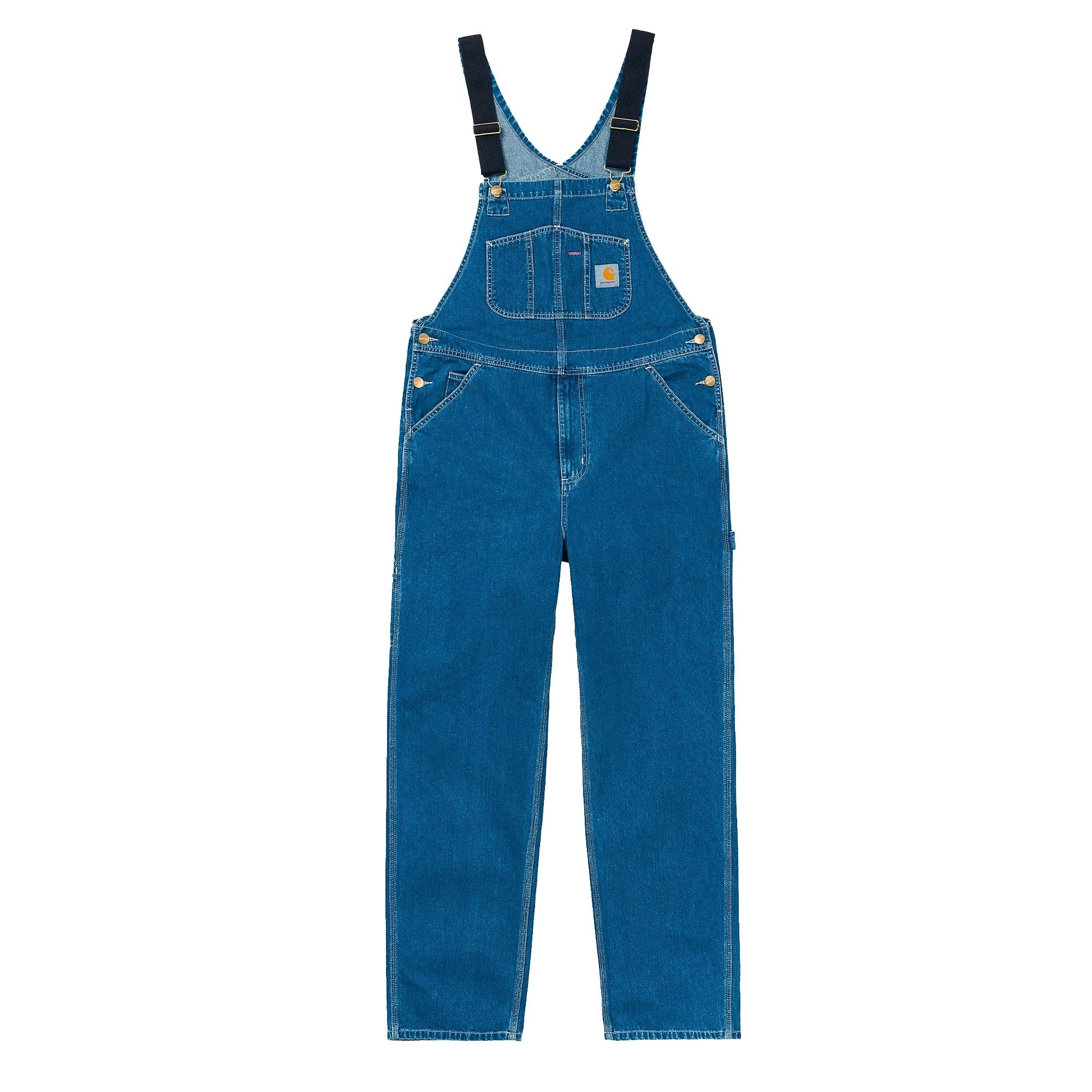 Carhartt WIP Bib Overall - Blue Stone Washed Denim