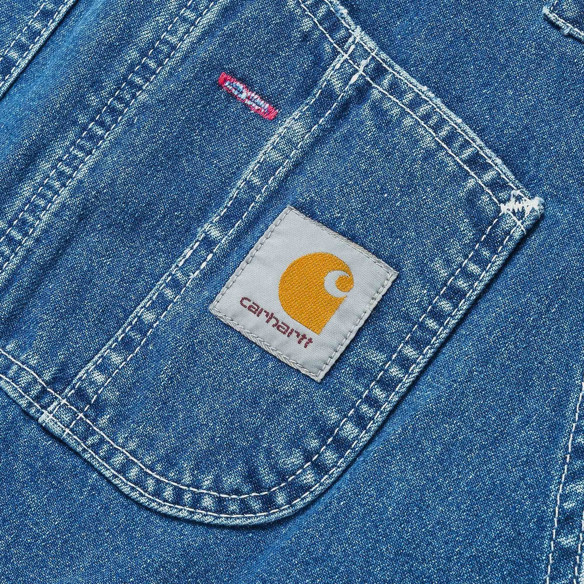 Carhartt WIP Bib Overall - Blue Stone Washed Denim