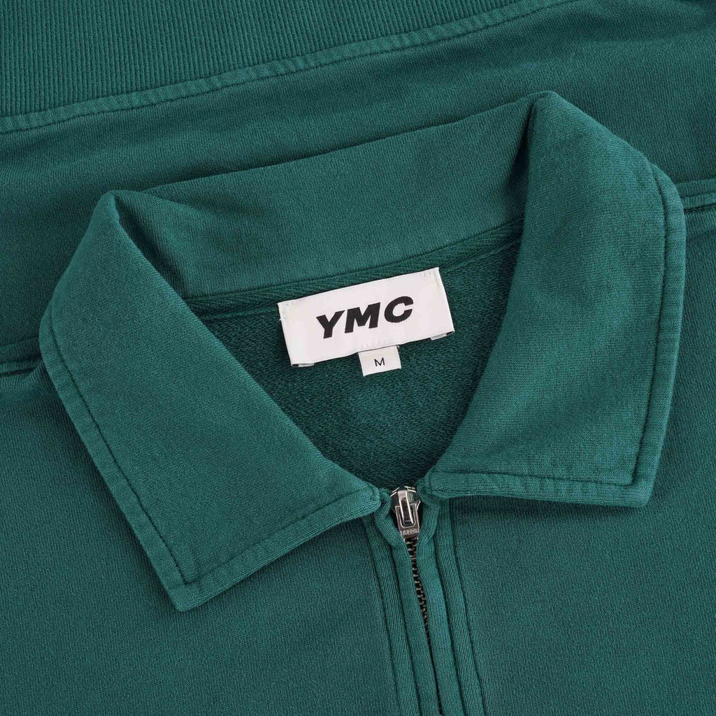 YMC Sugden Half-Zip Sweatshirt - Green