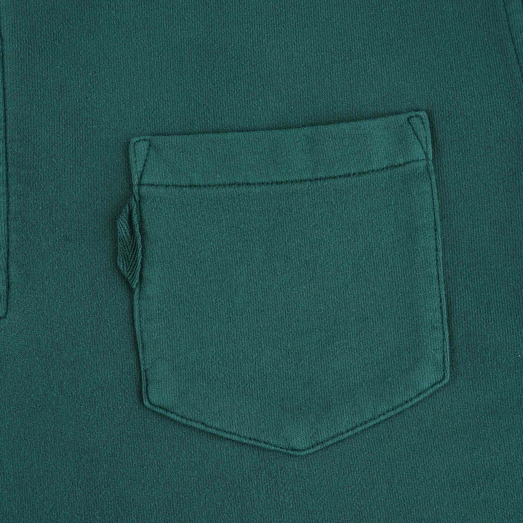 YMC Sugden Half-Zip Sweatshirt - Green