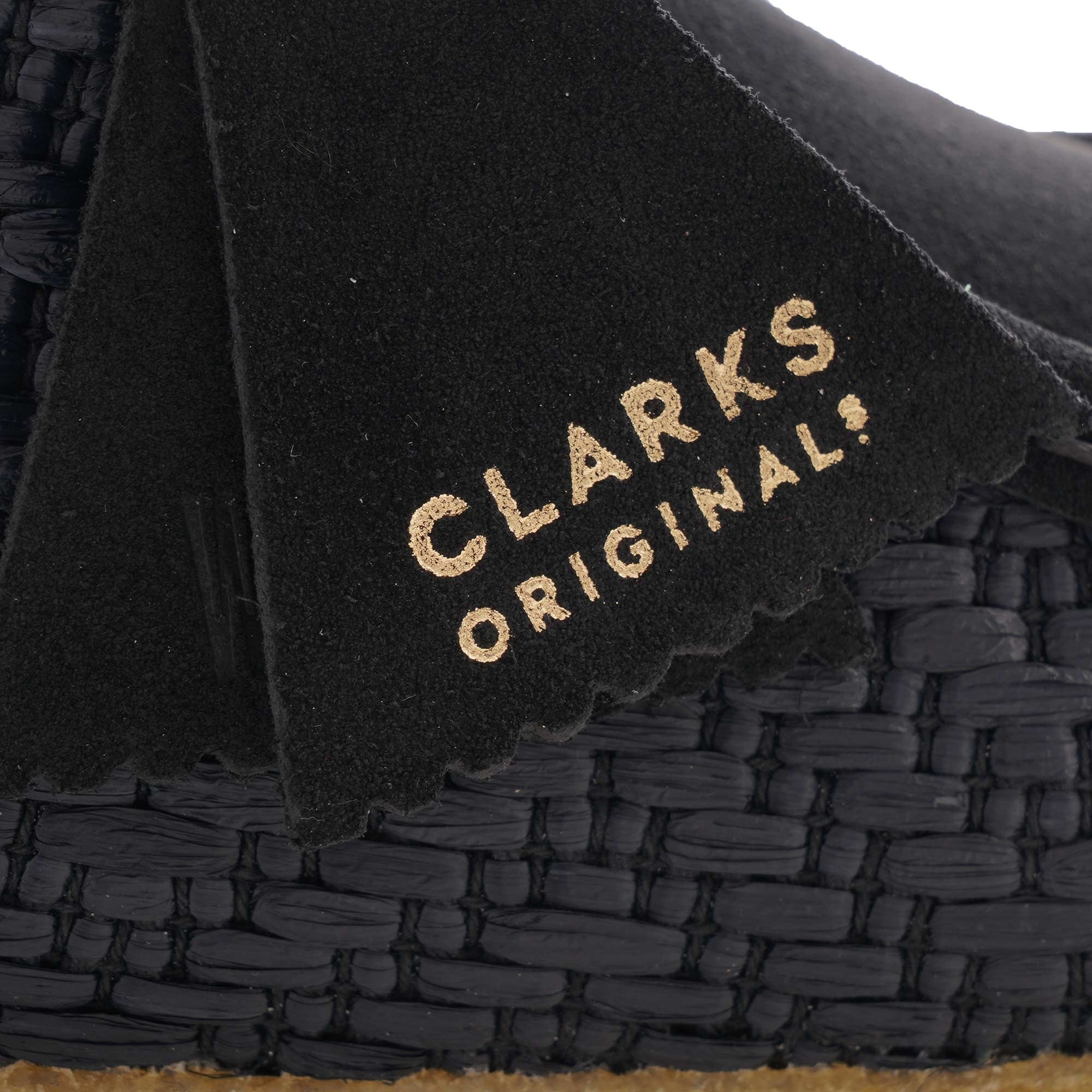 Clarks Originals Wallabee - Black Raffia