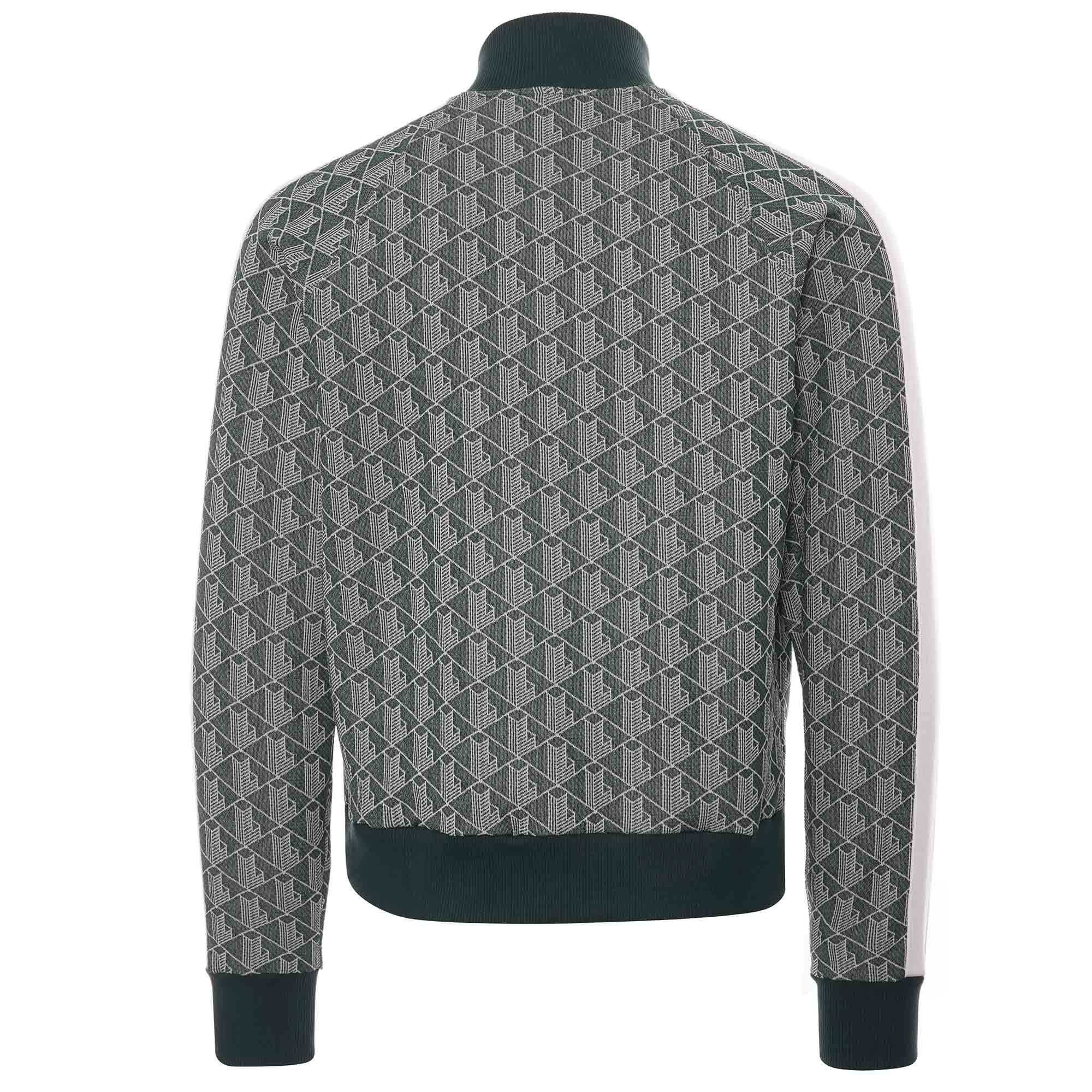 Lacoste Jacquard Zip Track Jacket - Monogram Patterned - SH2759