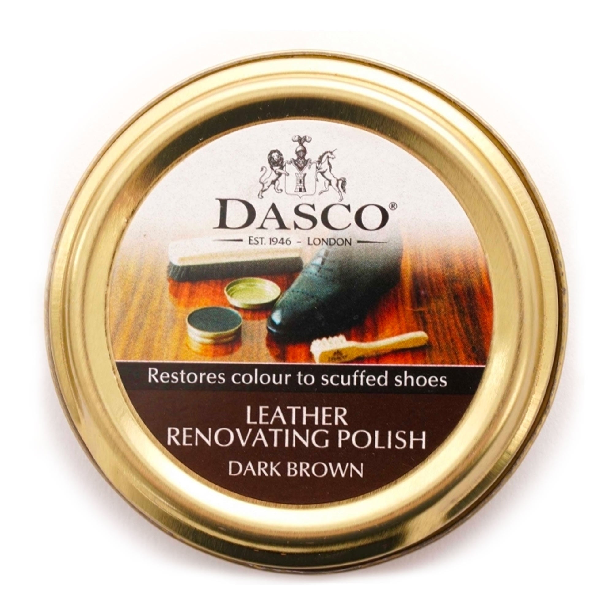 Dasco Shoecare Leather Renovating Polish - Dark Brown