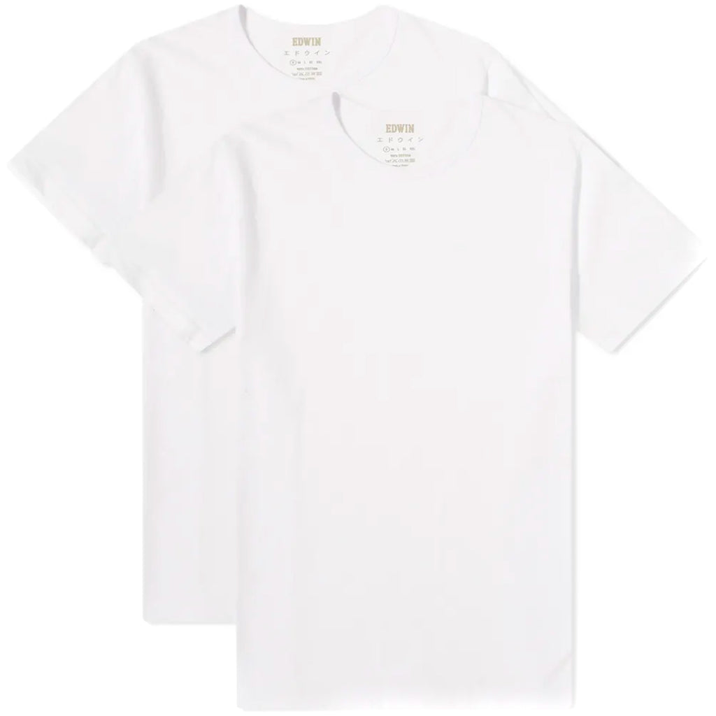 Edwin Double Pack T-Shirt - White