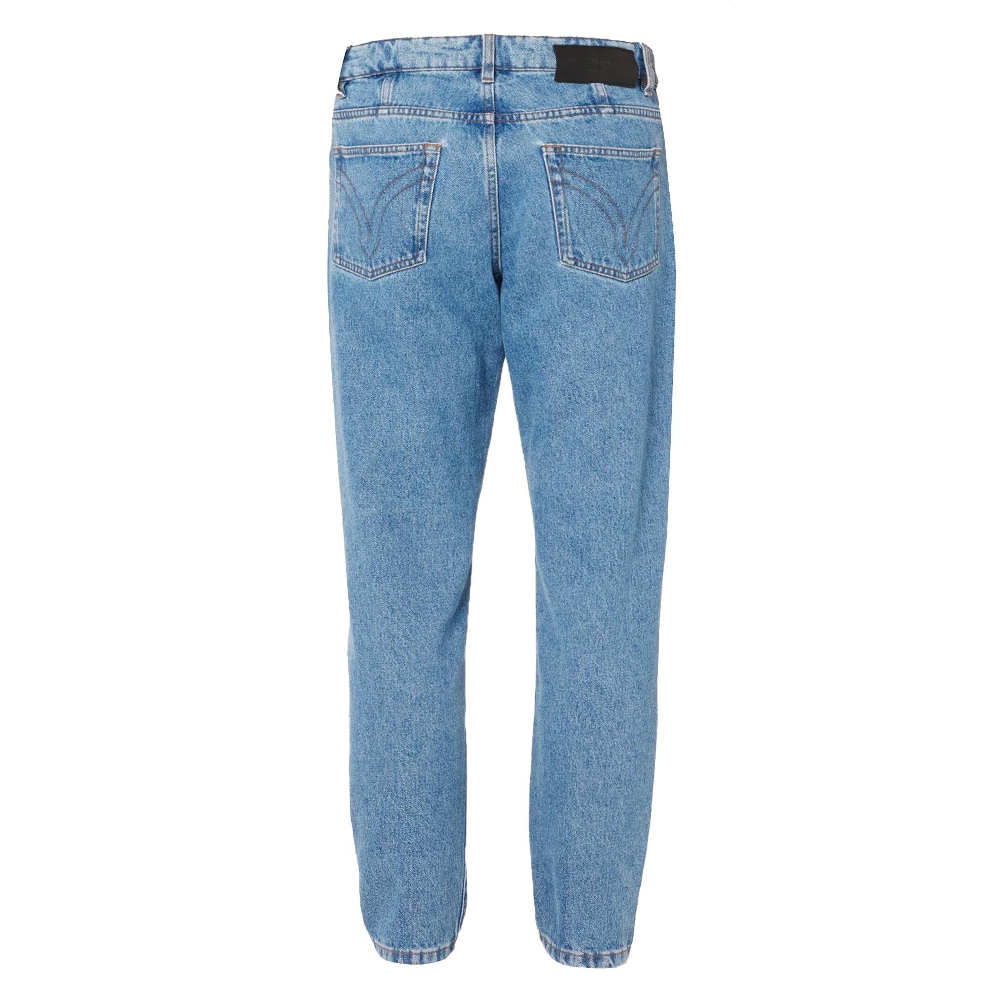 AMI Tapered Fit Jeans - Bleached Blue