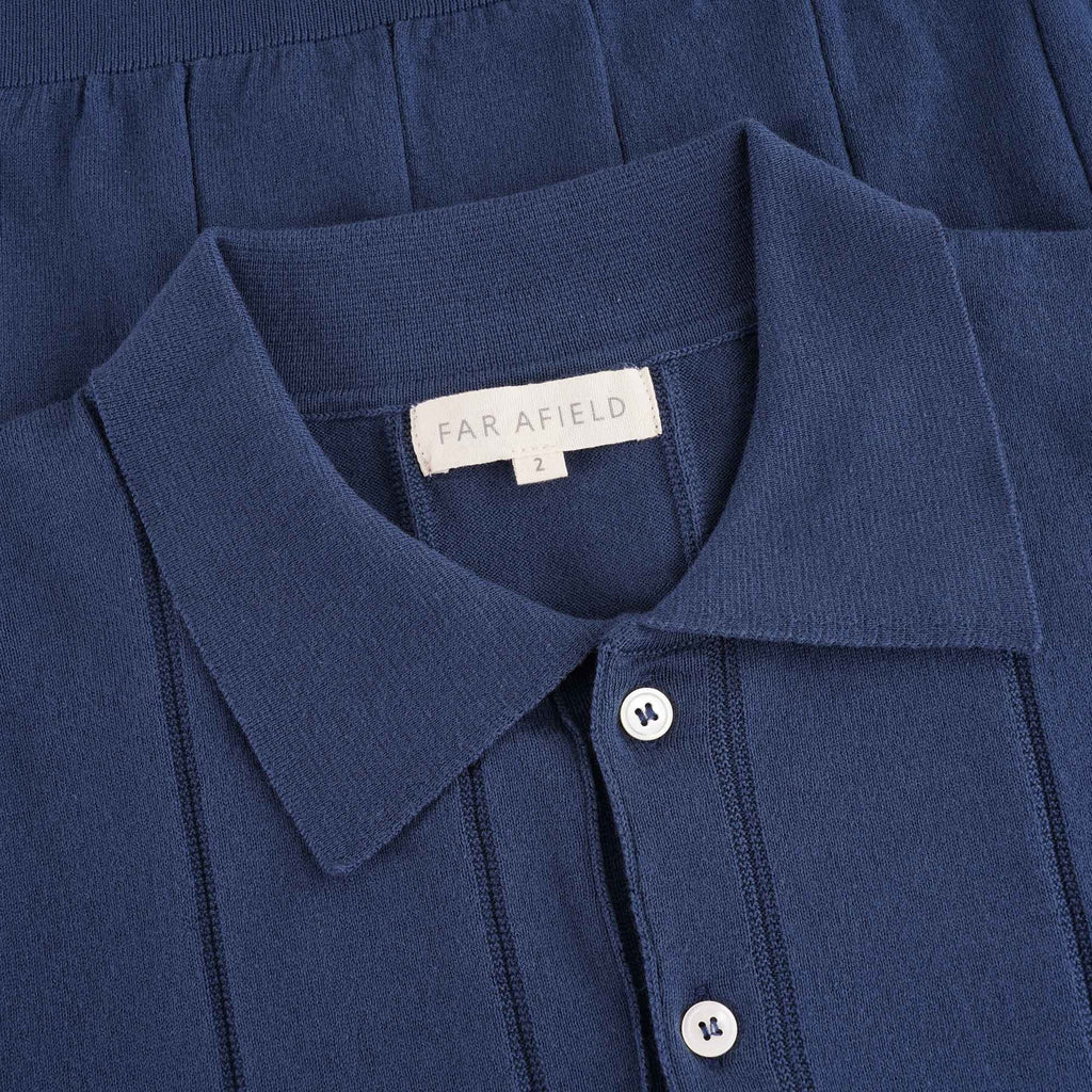 Far Afield Jacobs Short Sleeve Polo - Navy