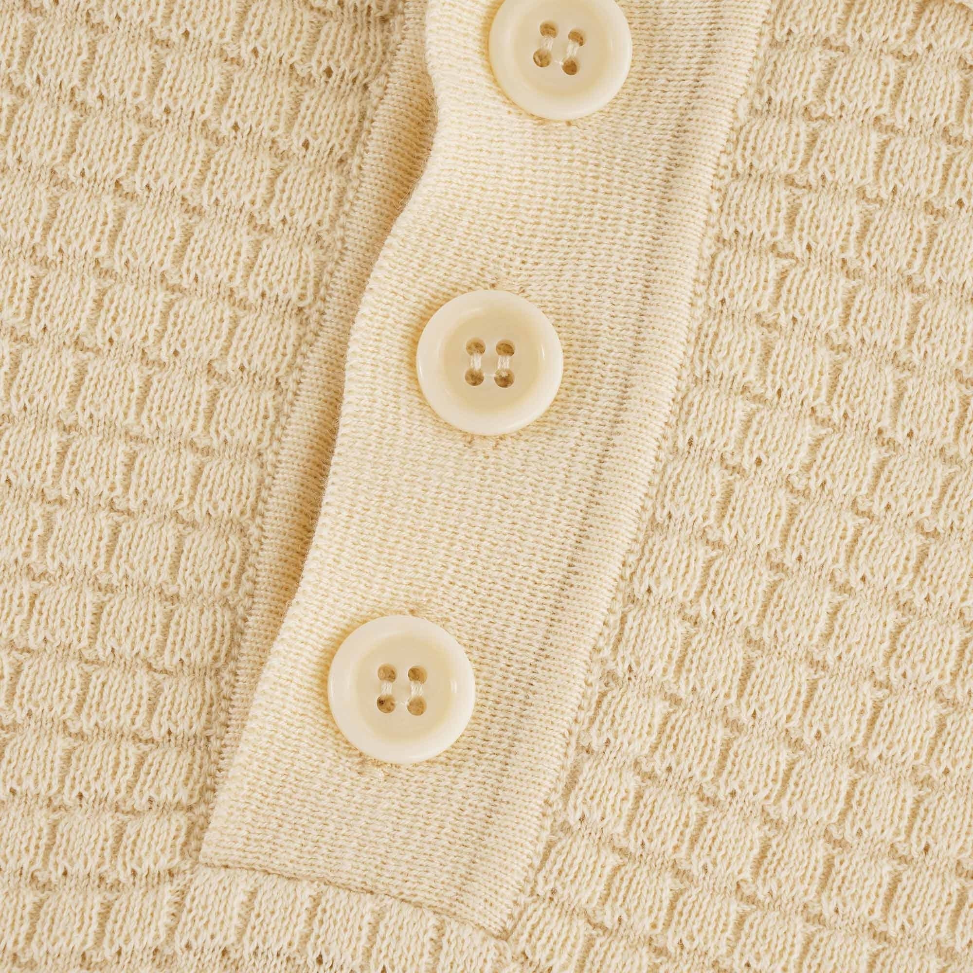 Far Afield Renard Short Sleeve Polo - Pearl White