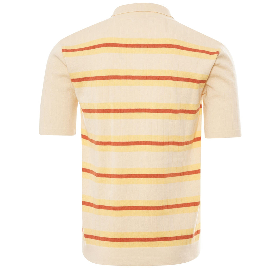Far Afield Leroy S/S Polo - Seed Pearl