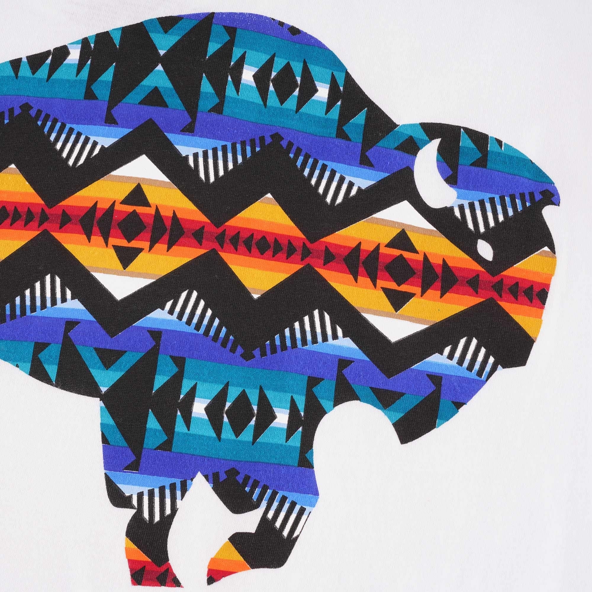 Pendleton Woolen Mills Los Lunas Bison Graphic Tee - White