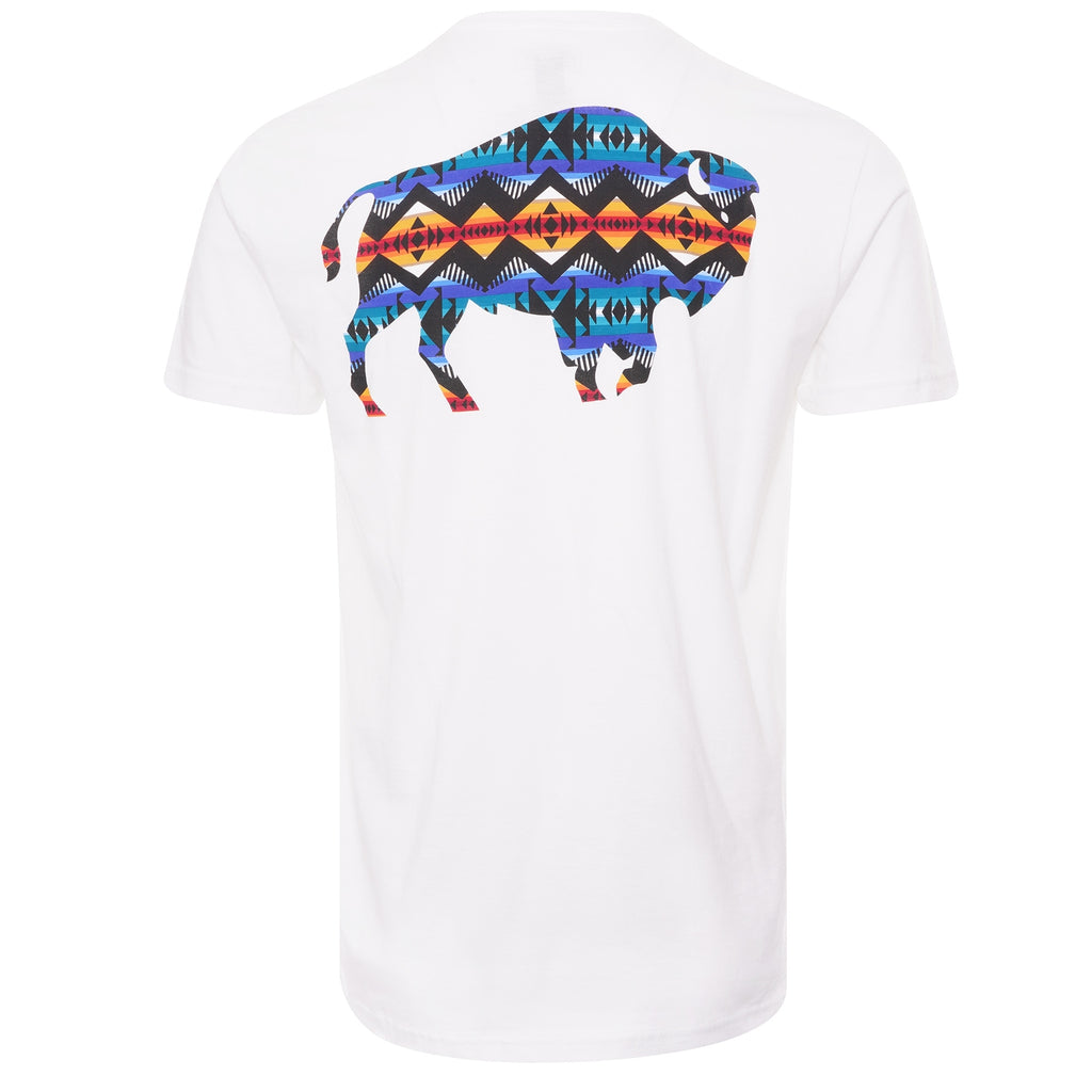 Pendleton Woolen Mills Los Lunas Bison Graphic Tee - White