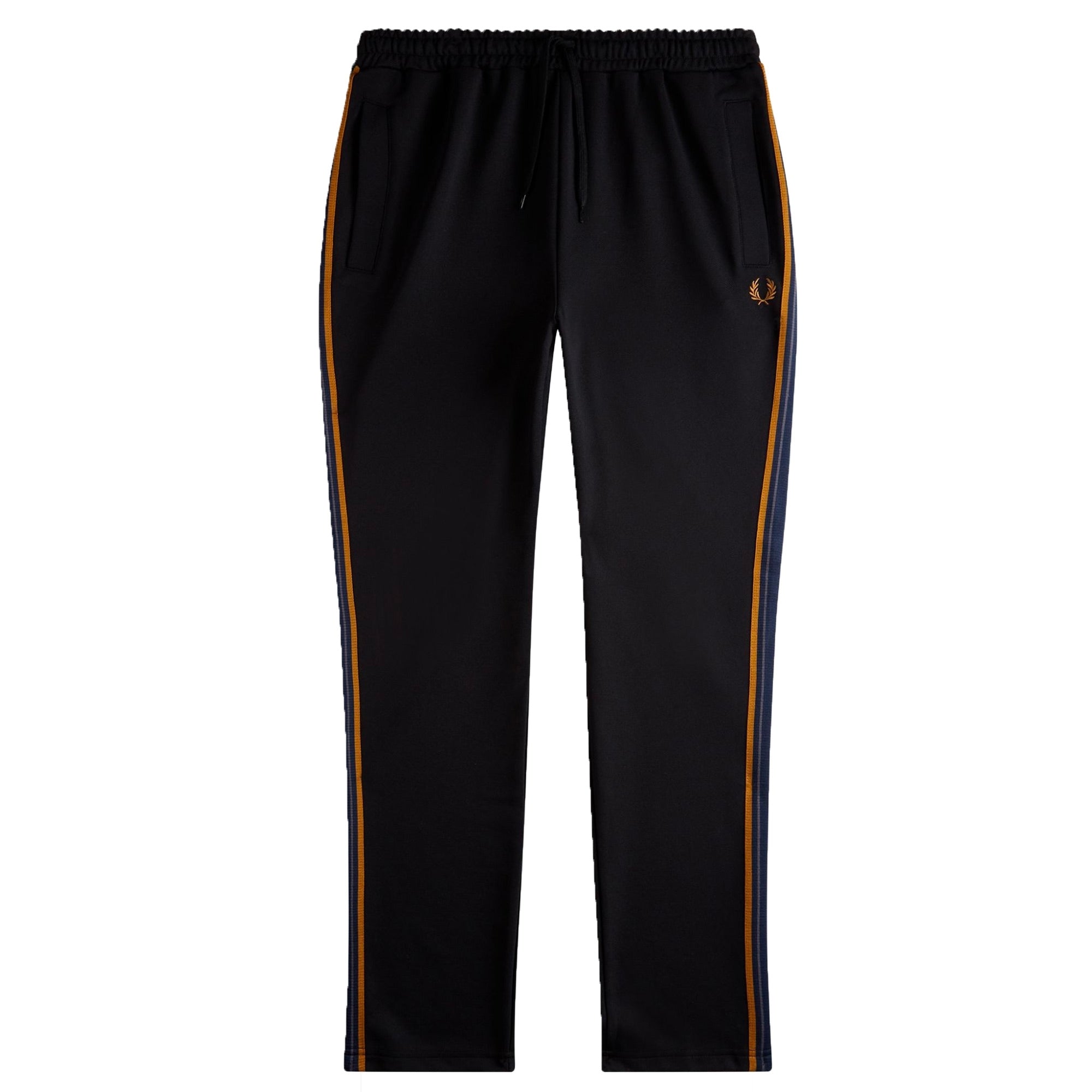 Fred Perry Striped Tape Track Pants - Black