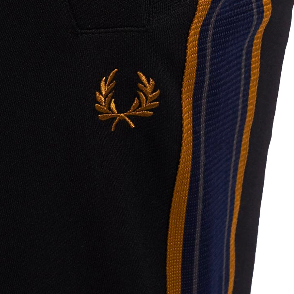Fred Perry Striped Tape Track Pants - Black