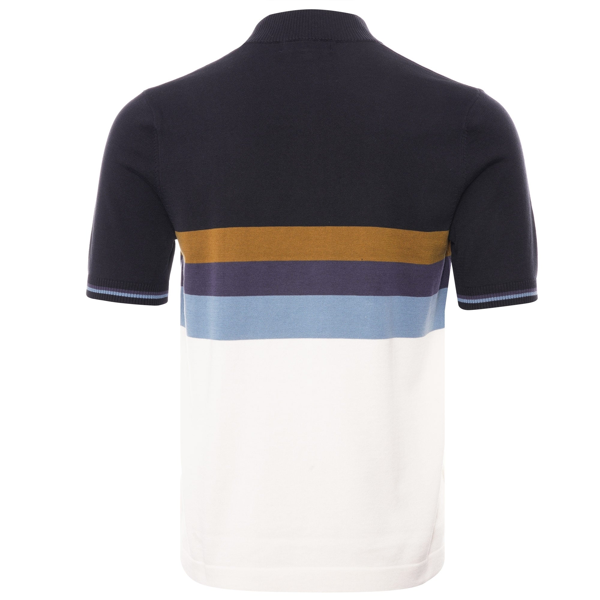 Fred Perry Funnel Neck Knitted Shirt - Ecru
