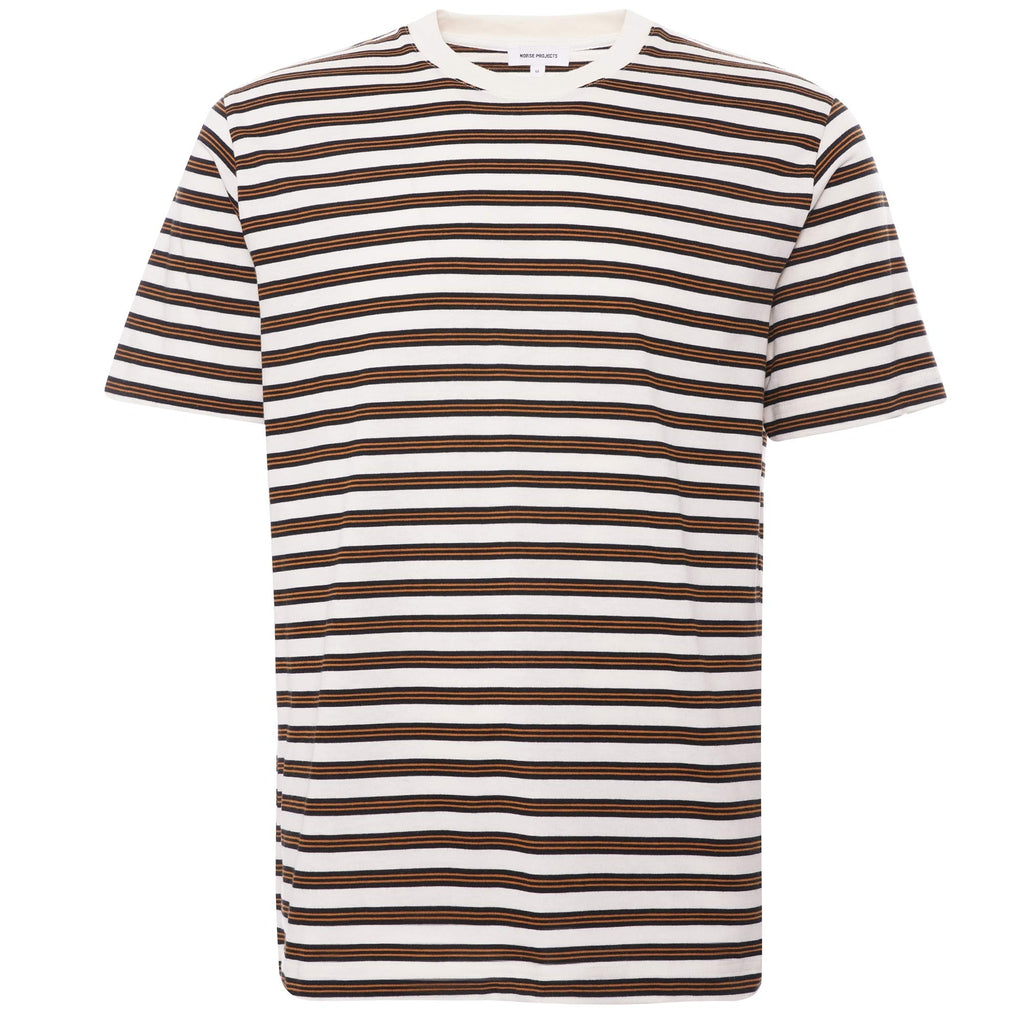 Norse Projects Johannes Nautical Stripe Tee - Ecru