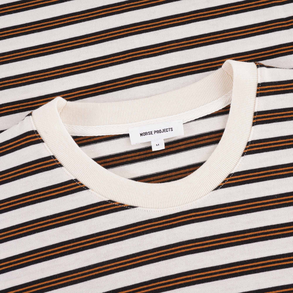 Norse Projects Johannes Nautical Stripe Tee - Ecru
